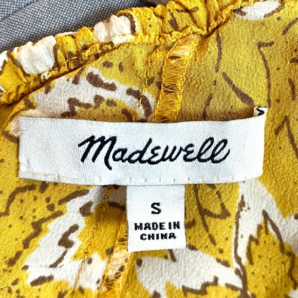Preowned Madewell Silk off the shoulder Blouse size small - Picture 4 of 6